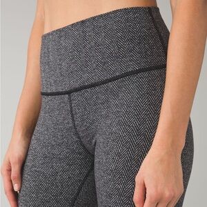 Lululemon High Times Pant - Giant Herringbone Black Heathered Black/Black